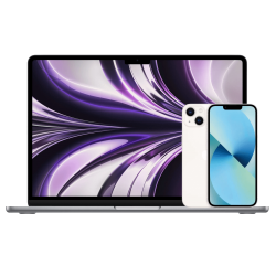 MacBook Air 13" M1 (2020) Silver + iPhone 13 128GB Starlight